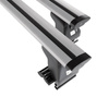Barres de toit en aluminium adapté pour Nissan Terrano R20 mk II SUV (2003-2006) - Porte-Bagages de Voiture argent - toit normal