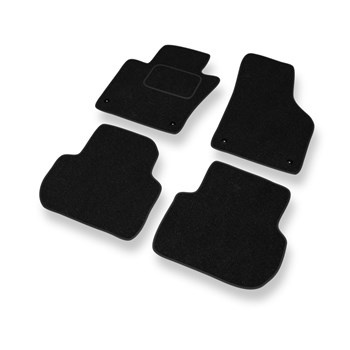 Tapis de Sol Feutres adapté pour Volkswagen Jetta VI (2011-2018) - tapis de voiture - noir