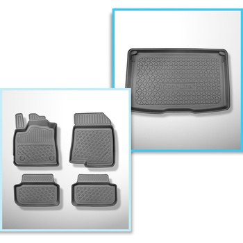 Kit tapis de coffre et tapis de voiture TPE pour: Dacia Sandero III Stepway Cros