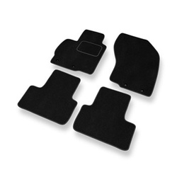 Tapis de Sol Velours adapté pour Mitsubishi ASX SUV (2010-2021) - Premium tapis de voiture - noir