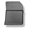 Tapis de sol en TPE adapté pour Dacia Lodgy Van (07.2012-10.2022) - 5 ou 7 sièges; sans la troisième rangée de sièges - tapis de voiture - noir