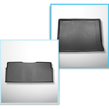 Kit tapis de coffre et tapis de voiture TPE pour: Mercedes-Benz EQV 300 Van (10.