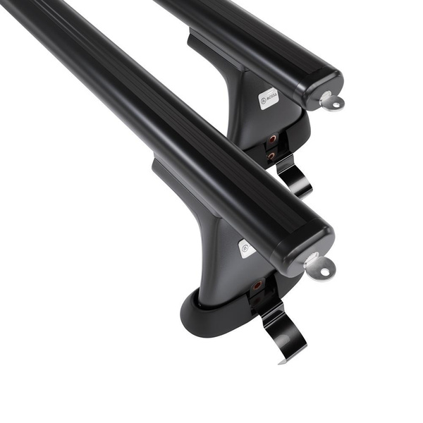 Barres de toit en aluminium adapté pour Skoda Superb mk II Liftback (2008-2015) - Porte-Bagages de Voiture noir - toit normal