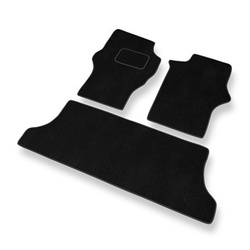 Tapis de Sol Velours adapté pour Mitsubishi L400 Van (1994-2007) - Premium tapis de voiture - noir