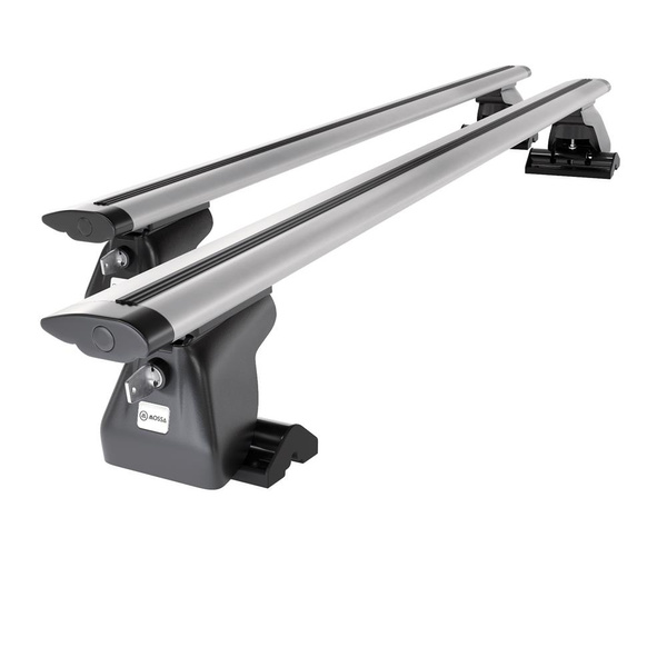 Barres de toit en aluminium adapté pour Fiat Ulysse mk II Monospace (2003-2010) - Porte-Bagages de Voiture argent - profil T