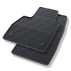 Tapis de sol en caoutchouc adapté pour Renault Kangoo II (2013-2021) - tapis de voiture - noir