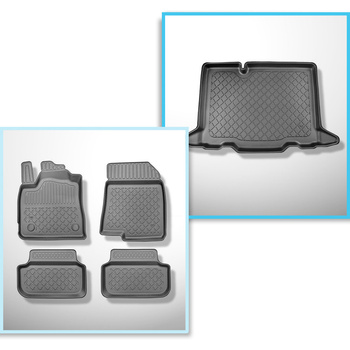 Kit tapis de coffre et tapis de voiture TPE pour: Dacia Sandero III Stepway Cros