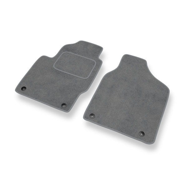 Tapis de Sol Velours adapté pour Seat Alhambra I Van (1996-2000) - Premium tapis de voiture - gris