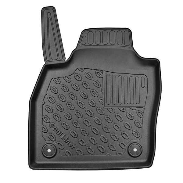 Tapis de sol en TPE adapté pour Volkswagen Taigo SUV (09.2021-....) - tapis de voiture - noir