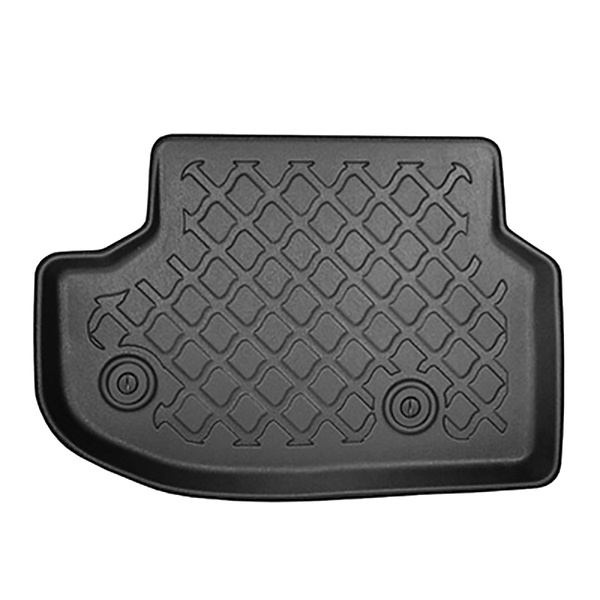 Tapis de sol en TPE adapté pour BMW 5 F11 Touring (2013-04.2017) - X-drive; distance entre les rails du siège avant (partie arrière) 365 mm - tapis de voiture - noir