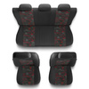 Housses de siège adaptées pour Peugeot 208 I, II (2012-....) - housse siege voiture universelles - couverture siege - UNE-RD