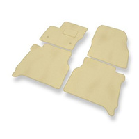 Tapis de Sol Velours adapté pour Ford Transit Connect (5-places) (2014-....) - Premium tapis de voiture - beige