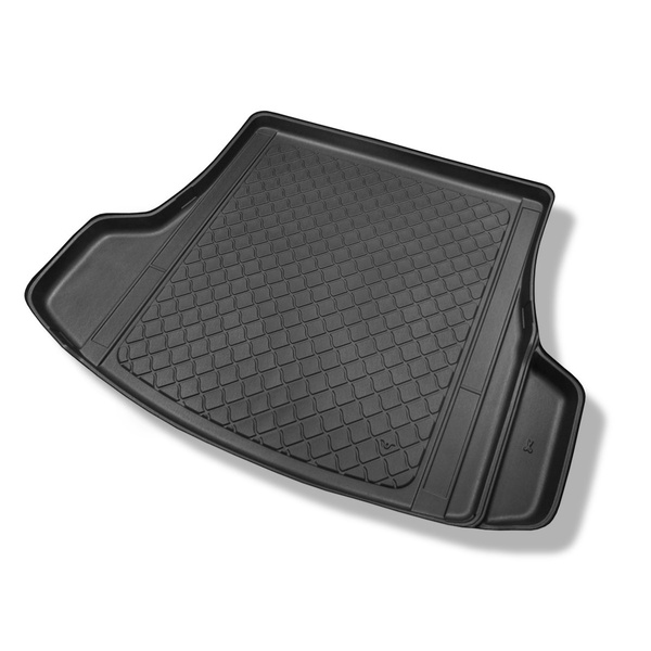 Tapis de coffre adapté pour Kia Optima IV JF Break (09.2016-12.2020) - bac de coffre - protection de coffre voiture - aussi pour les modèles avec des rails de fixation; cavité droite amovible dans les modèles avec filet latéral; non pour Plug-in Hybrid
