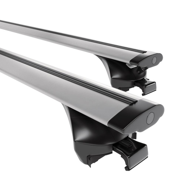 Barres de toit en aluminium adapté pour Kia Niro Crossover (2016-2022) - Porte-Bagages de Voiture argent - rails intégrés