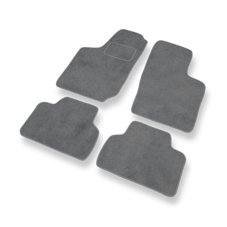 Tapis de Sol Velours adapté pour Opel Corsa B (1992-2000) - Premium tapis de voiture - gris