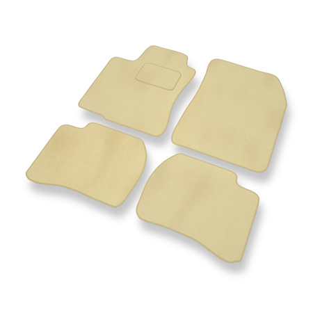 Tapis de Sol Velours adapté pour Mazda 323 V (1994-1998) - Premium tapis de voiture - beige