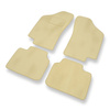 Tapis de Sol Velours adapté pour Fiat Tipo I Hayon (1988-1995) - Premium tapis de voiture - beige