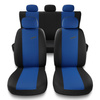 Housses de siège adaptées pour Audi A4 B5, B6, B7, B8, B9 (1995-2024) - housse siege voiture universelles - couverture siege - X.R-BL