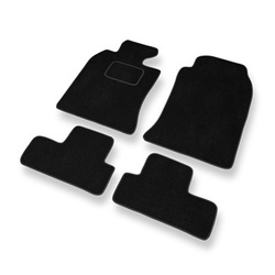 Tapis de Sol Velours adapté pour Mini Cabrio I Cabriolet (2004-2009) - Premium tapis de voiture - noir