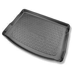 Tapis de coffre adapté pour Seat Leon IV KL Hayon (03.2020-....) - bac de coffre - protection de coffre voiture - coffre supérieur; plancher amovible en la position la plus haute; aussi pour hybrides