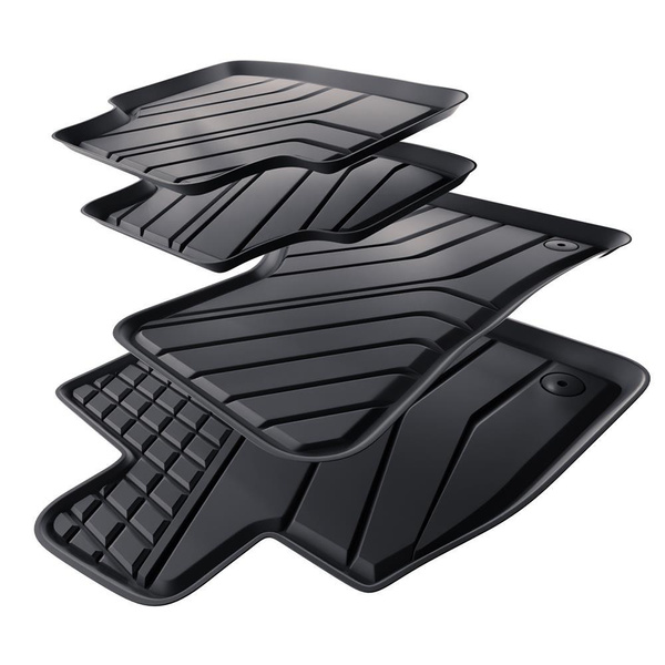 Tapis de sol en TPE adapté pour Cupra Formentor Crossover (2020-....) - tapis de voiture - noir