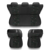 Housses de siège adaptées pour Peugeot 207 (2006-2013) - housse siege voiture universelles - couverture siege - UNE-GR