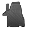 Tapis de sol en TPE adapté pour Volkswagen Sharan II Van (12.2015-10.2022) - 5 ou 7 sièges; sans la troisième rangée de sièges - tapis de voiture - noir