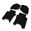 Tapis de Sol Velours adapté pour Honda City IV Berline (2002-2008) - Premium tapis de voiture - noir