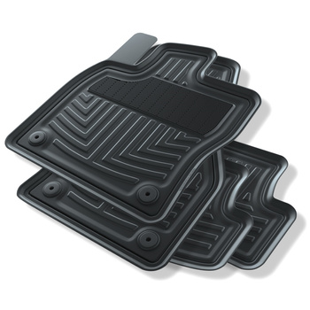 Tapis de sol en caoutchouc adapté pour Seat Leon IV (2020-....) - tapis de voitu