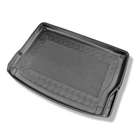 Tapis de coffre adapté pour Kia Niro Crossover (08.2016-05.2022) - bac de coffre - protection de coffre voiture - avec / sans subwoofer; coffre supérieur (avec rangement); cavité droite amovible dans les modèles avec batteries PHEV (Hybrid)