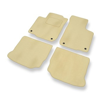 Tapis de Sol Velours adapté pour Volkswagen Golf IV (1997-2006) - Premium tapis de voiture - beige