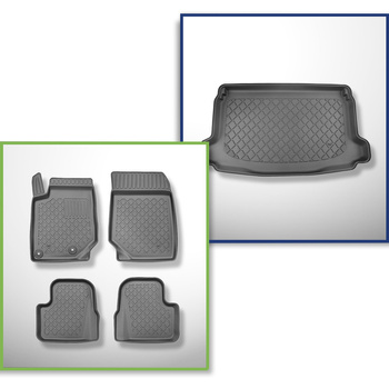 Kit tapis de coffre et tapis de voiture TPE pour: Jeep Avenger SUV (01.2023-....