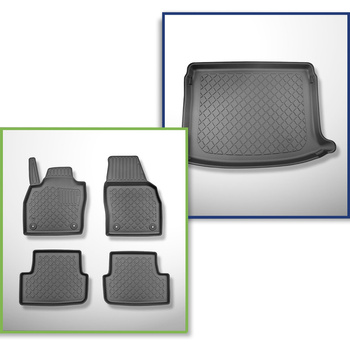 Kit tapis de coffre et tapis de voiture TPE pour: Volkswagen Taigo SUV (09.2021-