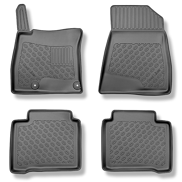 Tapis de sol en TPE adapté pour Kia Niro II (SG2) HEV Hybrid SUV (06.2022-....) - tapis de voiture - noir