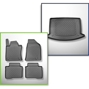 Kit tapis de coffre et tapis de voiture TPE pour: Ssangyong Korando IV C300 Cros