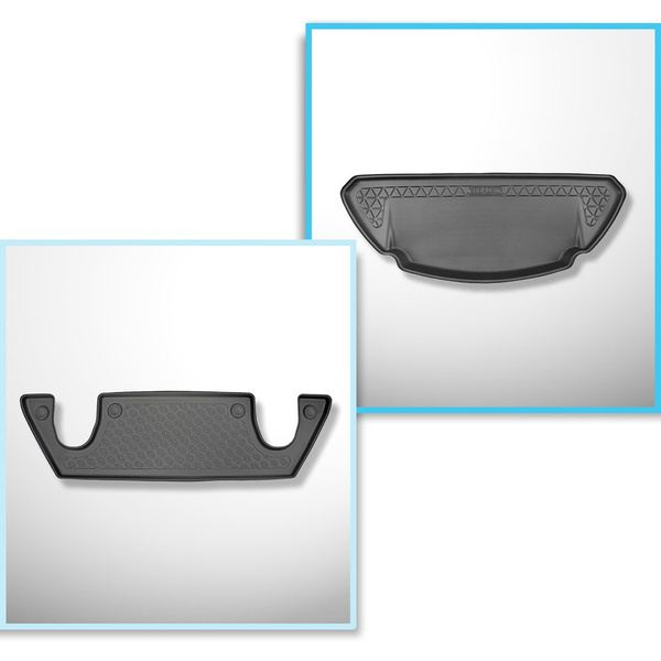 Kit tapis de coffre et tapis de voiture TPE pour: Tesla Model X SUV (10.2016-12.2020)