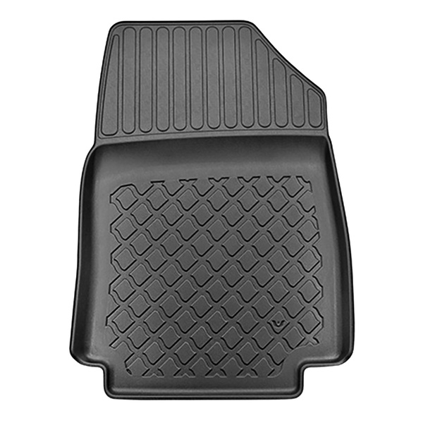 Tapis de sol en TPE adapté pour Renault Clio IV Hayon (12.2015-10.2022) - tapis de voiture - noir