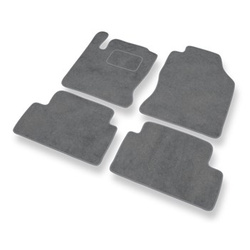Tapis de Sol Velours adapté pour Ford Focus I Hayon, Break, Berline (1998-2005) - Premium tapis de voiture - gris