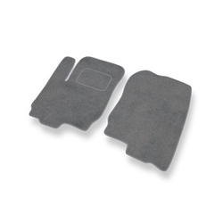 Tapis de Sol Velours adapté pour Mitsubishi Colt VI Hayon (2004-2008) - Premium tapis de voiture - gris