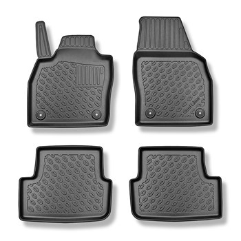 Tapis de sol en TPE adapté pour Audi A1 II Sportback (07.2018-2024) - tapis de voiture - noir