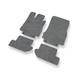 Tapis de Sol Velours adapté pour Mercedes-Benz CL W215 Coupé (1999-2006) - Premium tapis de voiture - gris