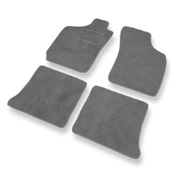 Tapis de Sol Velours adapté pour Fiat Palio Hayon, Weekend (1996-2004) - Premium tapis de voiture - gris