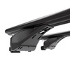 Barres de toit en aluminium adapté pour Audi A6 C6 Avant (2005-2010) - Porte-Bagages de Voiture noir - rails intégrés