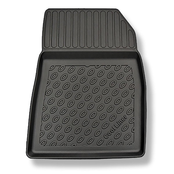 Tapis de sol en TPE adapté pour Renault Clio V Hayon (09.2019-....) - aussi pour la version hybride - tapis de voiture - noir