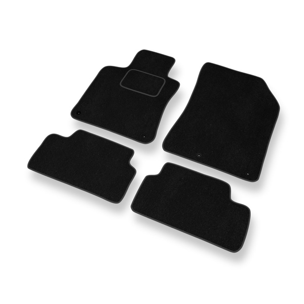 Tapis de Sol Velours adapté pour Peugeot 308 II Hayon (2013-2021) - Premium tapis de voiture - noir