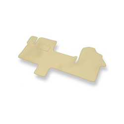 Tapis de Sol Velours adapté pour Opel Movano III Van (2010-2019) 3 places - Premium tapis de voiture - beige
