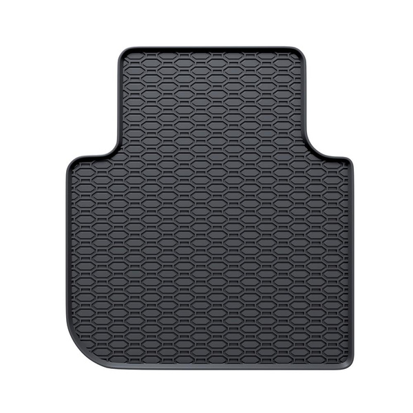 Tapis de sol en caoutchouc adapté pour Skoda Kodiaq I SUV (2016-2024) - tapis de voiture - noir - 4 pcs.