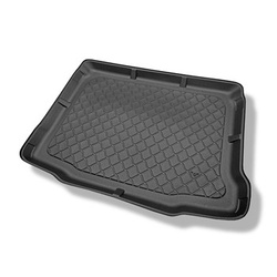 Tapis de coffre adapté pour Skoda Yeti SUV (06.2009-11.2017) - bac de coffre - protection de coffre voiture - coffre inférieur ; avec roue de secours à usage temporaire ou kit de réparation