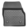 Tapis de sol en TPE adapté pour Ford Transit Connect Van (01.2014-....) - version courte et longue - tapis de voiture - noir