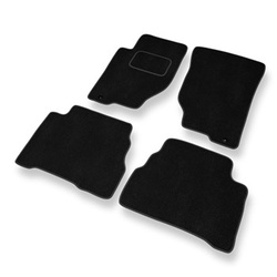 Tapis de Sol Velours adapté pour Kia Sorento I SUV (2002-2009) - Premium tapis de voiture - noir